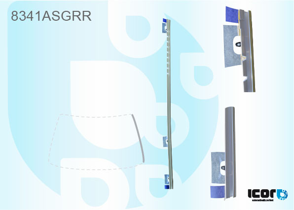 TOYOTA LANDCRUISER 3D/5D 2003- WS GLAZING CHANNEL - RIGHT