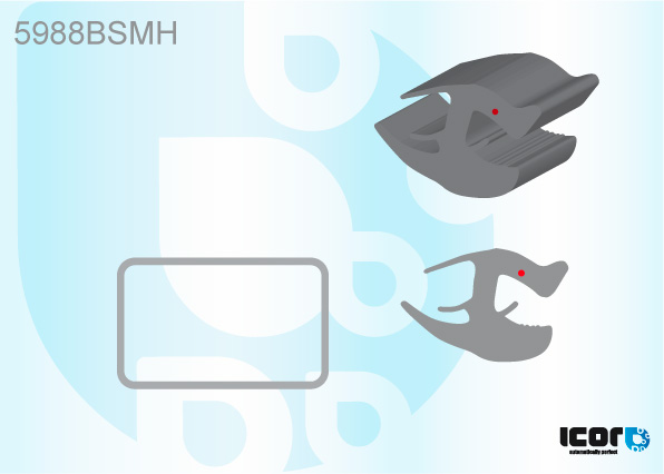 NISSAN MICRA 92- MOULURE DE LUNETTE