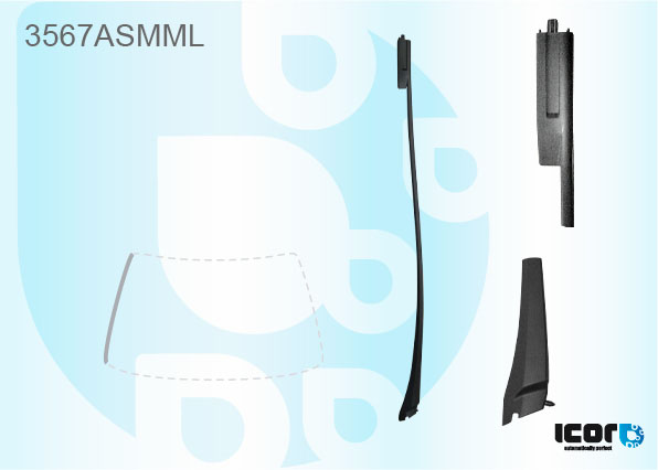 FORD GALAXY 2006- MOULURE PB - GAUCHE