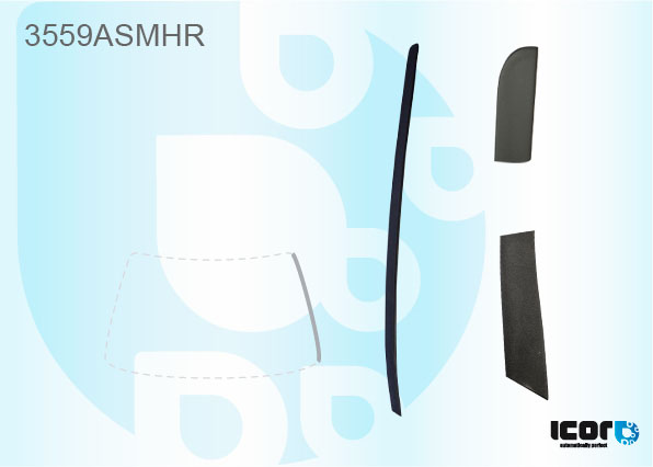 FORD MONDEO SAL 4D+HBK 5D+BRK 2000- VOORRUIT SIERLIJST - RECHTS