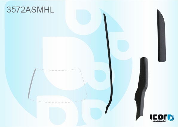 FORD FIESTA 3D-5D HBK 2008- WS MOULDING - LEFT