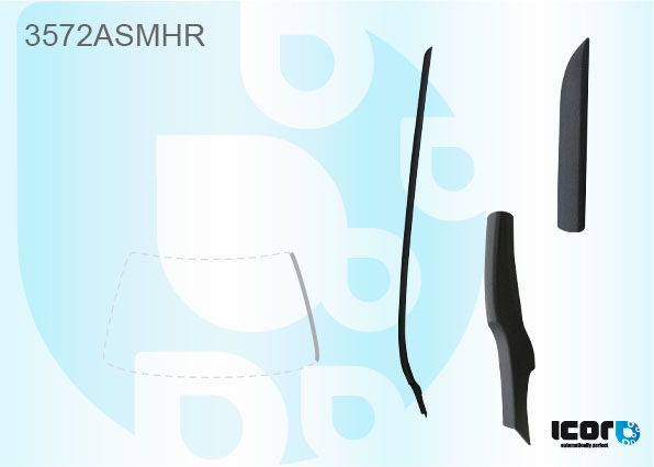 FORD FIESTA 3D-5D HBK 2008- WS MOULDING - RIGHT