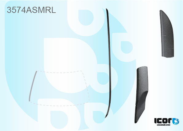 FORD KUGA 2008- VOORRUIT SIERLIJST - LINKS