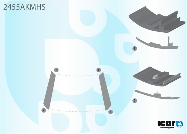 BMW MINI / MINI CLUBMAN 2007- KIT OF WS SIDE MOULDINGS