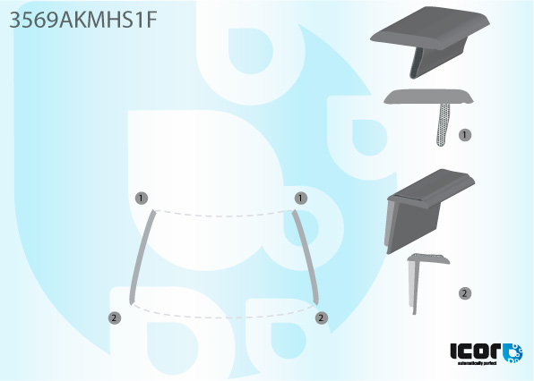 FORD MONDEO SAL+HBK+EST 2007- KIT WS SIDE GLASS EDGES