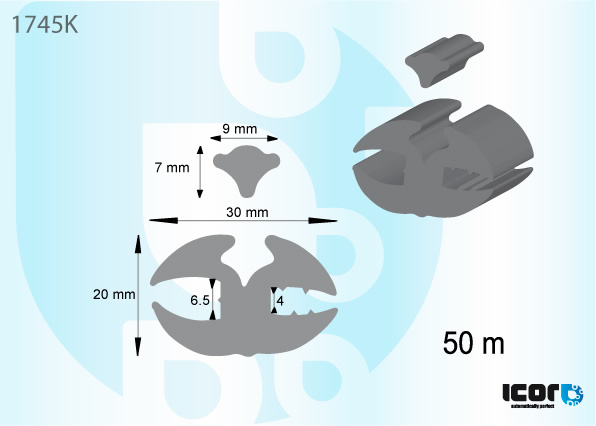 KIT ROULEAUX DE 50 M PROFIL A CLE 30X20 & 50M CLE