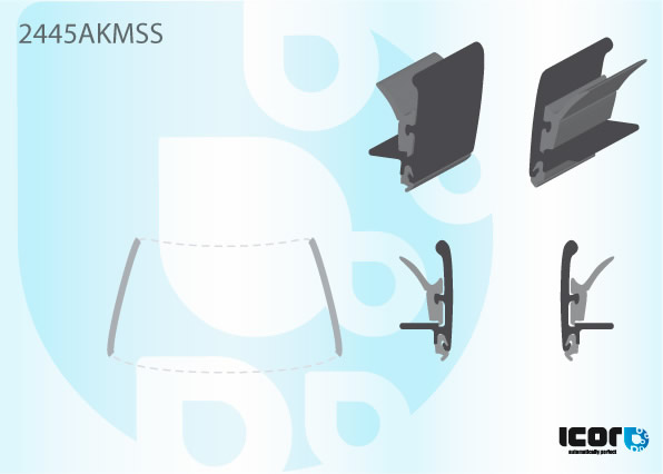 BMW 5 SERIES 2003- KIT VR LINKSE+RECHTSE SIERLIJST