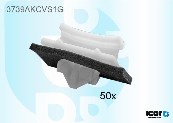 FORD TRANSIT V184 2000- KIT VAN 50 VR ZIJ CLIPSEN WIT