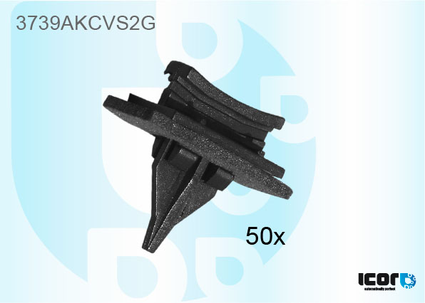 FORD TRANSIT V184 2000- KIT OF 50 WS SIDE CLIPS BLACK