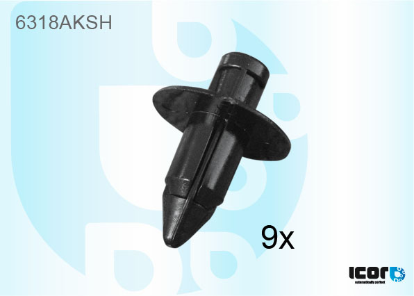 OPEL AGILA II 5P HBK 2008- KIT 9 x CLIP POUR PLAGE ESSUIE GLACE