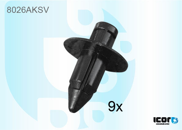 SUZUKI WAGON R+ 2000- KIT 9 x CLIP POUR PLAGE ESSUIE GLACE