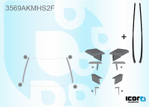 FORD MONDEO SAL+HBK+EST 2007- KIT WS SIDE MOULDINGS