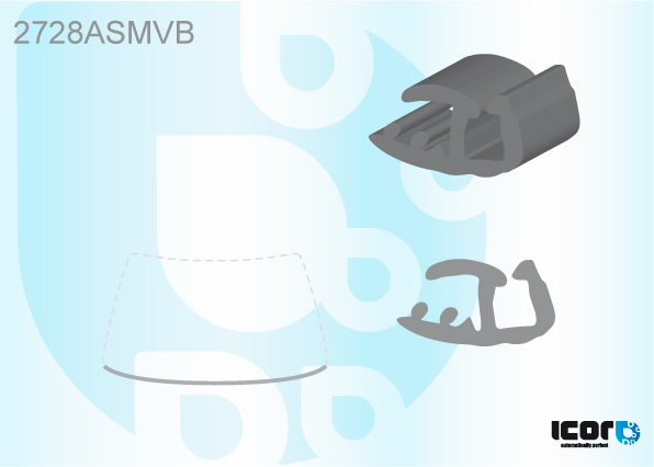 CITROEN C8 2002- VOORRUIT DRAAGLIJST - ONDERZIJDE