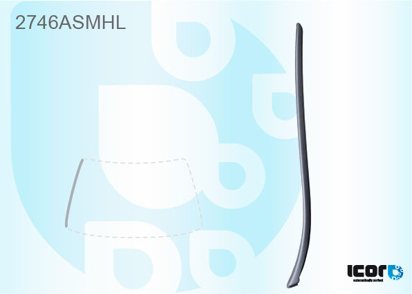 CITROEN C4 5D HBK 2010- VOORRUIT SIERLIJST - LINKS