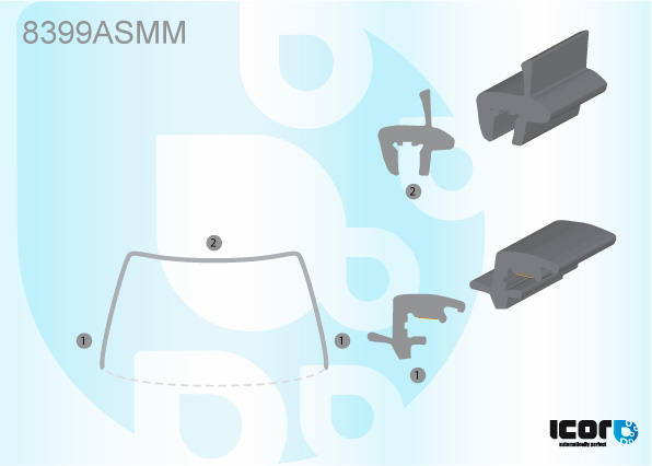 TOYOTA VERSO-S 2010- MOULURE DE PB