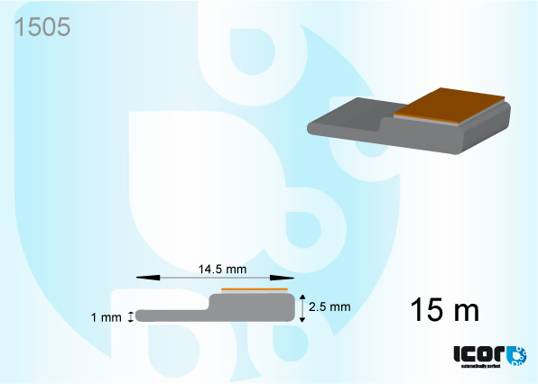 VOORR. & ACHTERR. ZELFKLEVEND PROFIEL EUR & JAP VOERT. - ROL 15M