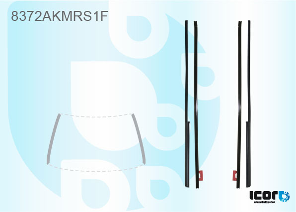 TOYOTA RAV 4 2006- KIT OF WS INNER & OUTER SIDE MOULDINGS