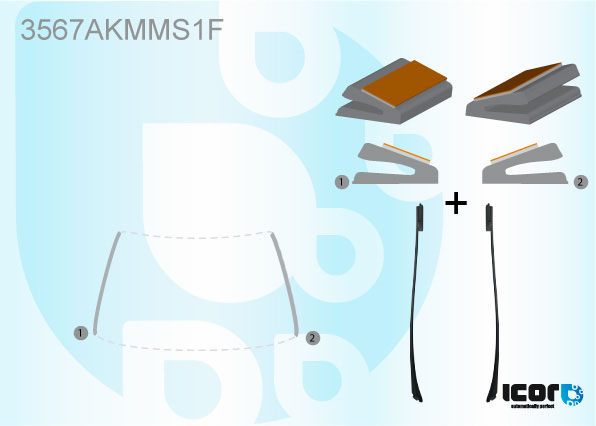 FORD GALAXY 07/2006- KIT DE MOULURES DE PB INT & EXT