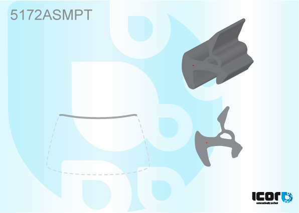 MAZDA BT50 PICK-UP 2007- WS MOULDING - UPPER