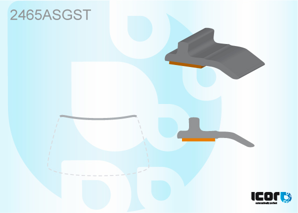 BMW 3 REEKS 4D SAL/5D BRK (F30/F31) 2011- VOORRUIT BOVENKANT PROFIEL met KLEEFBAND
