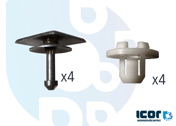 SUBARU LEGACY (EZ5) SAL / BRK 2009- SET 8 KLIPS VOOR RUITENWISSERSPLAAT