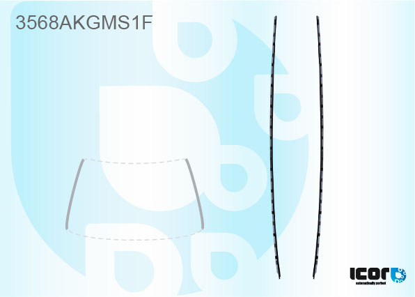 FORD S MAX 2006- KIT OF WS SIDE GLAZING CHANNELS