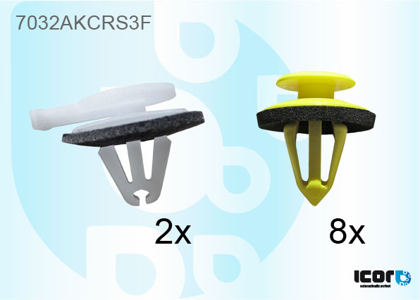 LAND ROVER DISCOVERY L319 2011- KIT OF10 WS SIDE CLIPS