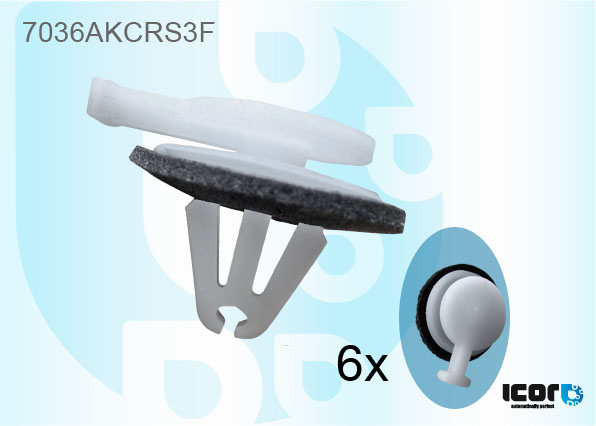 RANGE ROVER L320 5D 2011- KIT OF 6 WS SIDE CLIPS