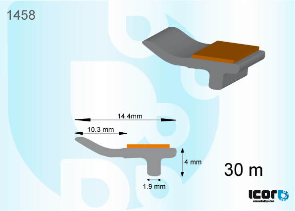  PROFIL AVEC BANDE ADHESIVE DE PB BMW - ROULEAU 30M
