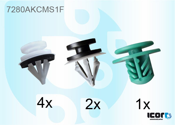 RENAULT MEGANE SCENIC 2009- KIT OF 7 WS SIDE CLIPS