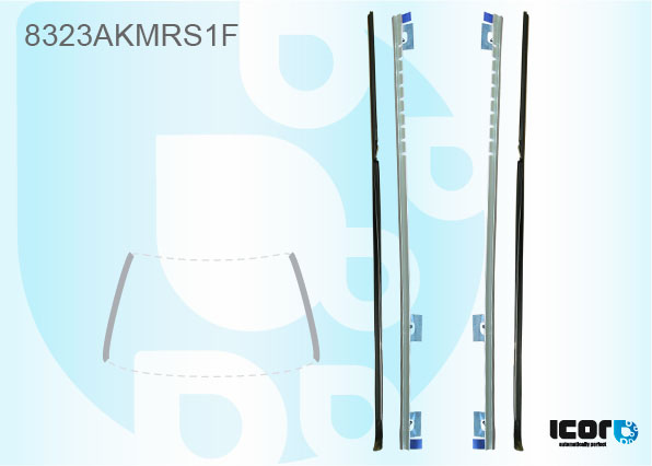 TOYOTA RAV4 2000- KIT OF WS SIDE MLOULDINGS INNER & OUTER