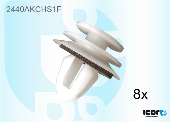 NEW MINI 2000- SET VAN 8 CLIP VOORRUIT - ZIJKANT