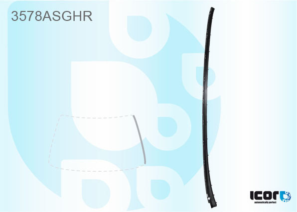 FORD FOCUS 5D HBK/5D BRK/4D SAL 2010- WS GLAZING CHANNEL - RIGHT