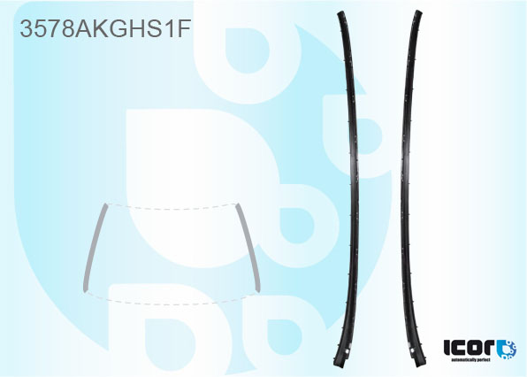 FORD FOCUS 5D HBK/5D BRK/4D SAL 2010- KIT WS GLAZING CHANNEL - L+R