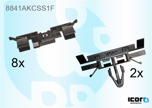 VOLVO S60 4D SAL/V60 5D EST 2010- KIT OF 10 WS CLIP - SIDES