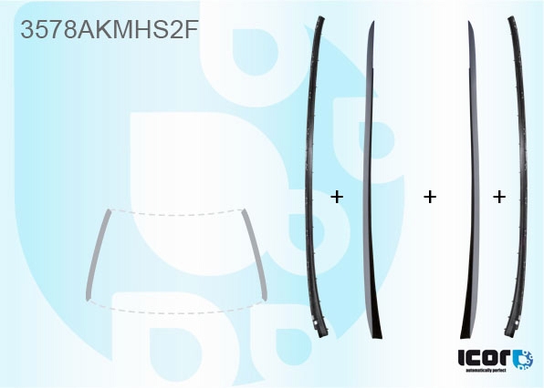 FOCUS 5D HBK/5D BRK/4D SAL 2010- WS MOULDINGS - COMPLETE KIT