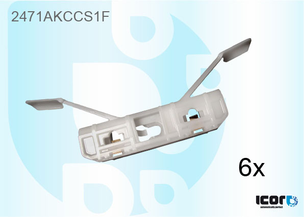 BMW 4 REEKS F32 2D CPE 2013- SET VAN 6 VOORRUIT KLIP - ZIJDEN