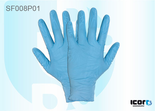 NITRILE HANDSCHOENEN BLAUW ZONDER POEDER - 100 STUKS - XL
