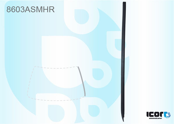 VW POLO 3D/5D HBK 2014- VOORRUIT SIERLIJST - RECHTS