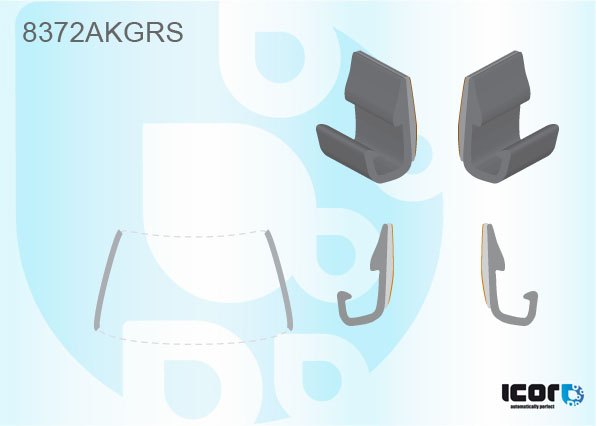 TOYOTA RAV 4 2006- KIT OF WS INNER SIDE MOULDINGS