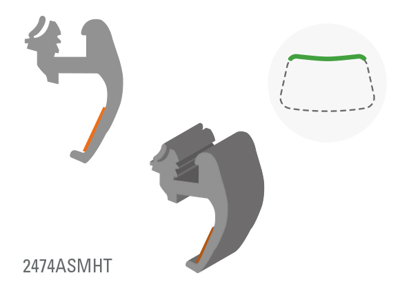 MINI F56 3P 2VOL 2014- MOULURE SUP AVEC ADHESIF PB