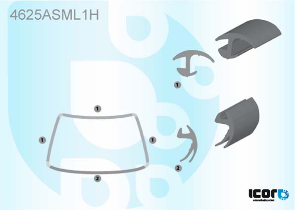 LEYLAND+DAF 75/85 2013- WS MOULDING (ws bonded)