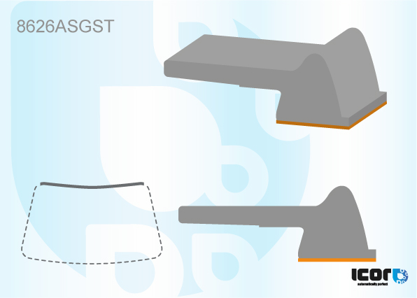 VW PASSAT B8 2014- WS UPPER PROFILE W/ADHESIVE TAPE