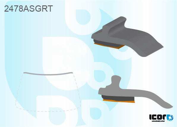 BMW X6 (F16) 2014- WS UPPER PROFILE W/ADHESIVE