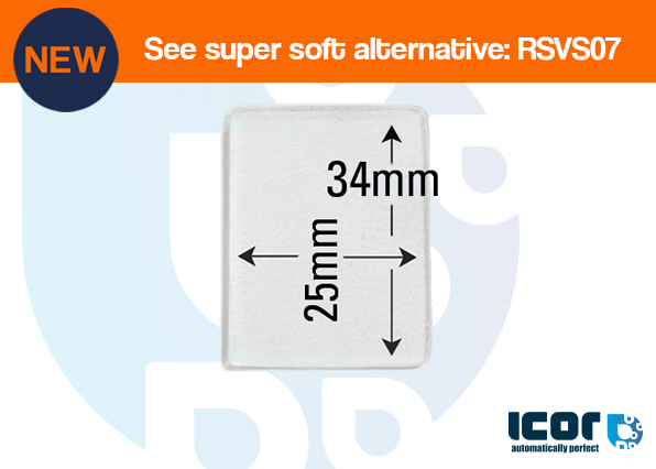 SILICON PAD VOOR SENSOR- VIERKANT 25x34mm