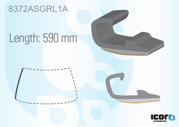 TOYOTA RAV 4 2006- WS GLAZING CHANNEL - LEFT