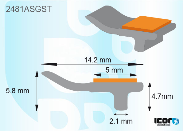 BMW SERIE 7 (G11/G12) 2015- PROFIL SUP DE PB AVEC BANDE ADHESIVE