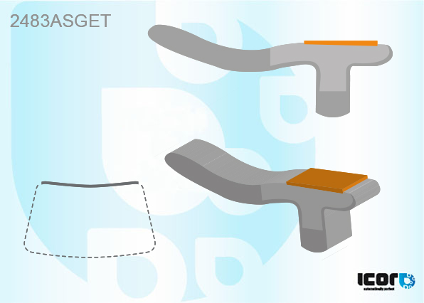 MINI CLUBMAN F54 2015- WS UPPER PROFILE W/ADHESIVE TAPE