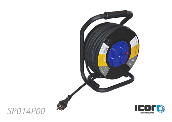 RALLONGE/ENROULEUR 40M - 3x2.5mm² - 4 PRISES AVEC TERRE