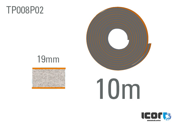 DOUBLE SIDED PE FOAM TAPE 3x19mm width - 10M COIL